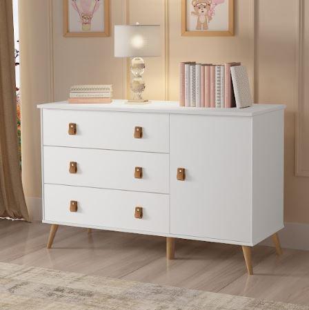 Cômoda Taty Com sapateira 3 Gaveta Fraldario Quarto infantil Menor preço em Cômoda Taty Com sapateira 3 Gaveta Fraldario Quarto infantil