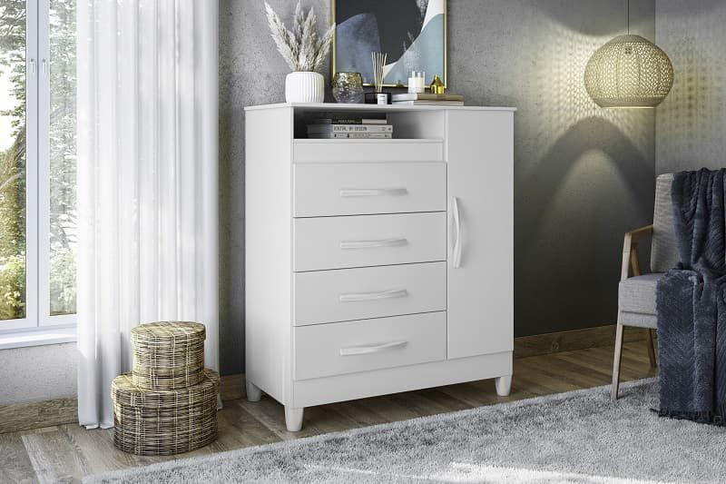 Imagem de Cômoda Turquesa Multiflex Branco - Albatroz