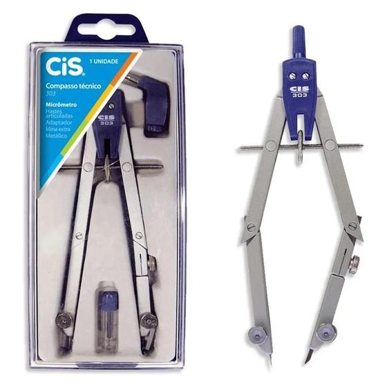Imagem de Compasso Metálico Técnico 303 - Cis