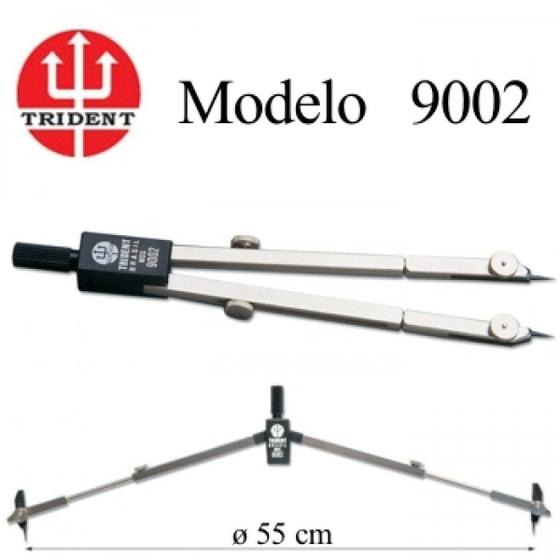 Imagem de Compasso TRIDENT 9002 Ponta Seca