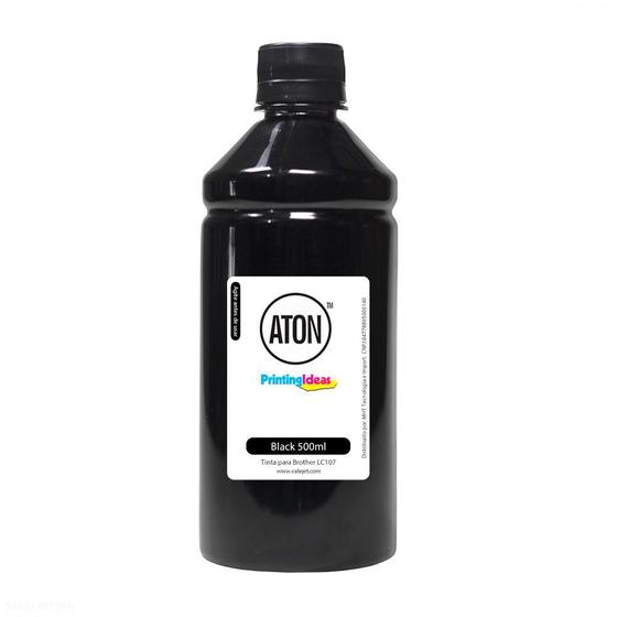 Imagem de Compatível: Tinta Cartucho Brother LC107 Black 500ml Aton Corante