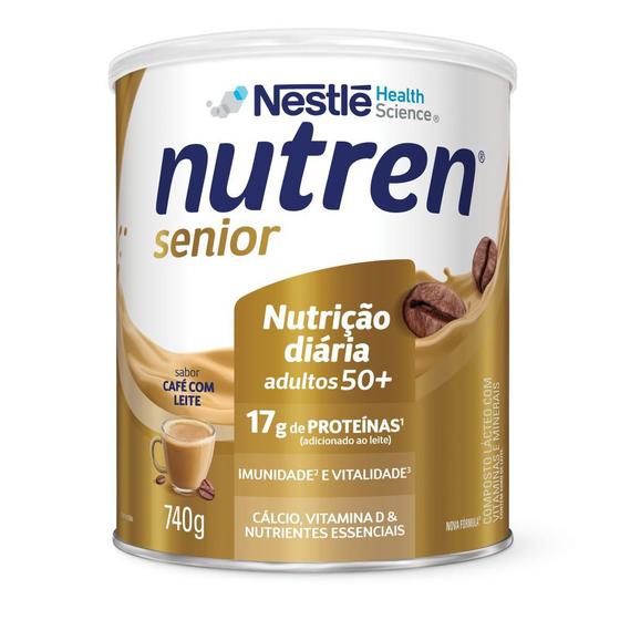 Imagem de Complemento Alimentar Nutren Senior Café com Leite 740g