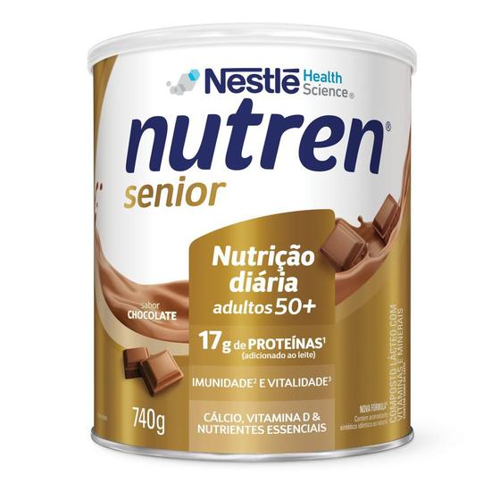 Imagem de Complemento Alimentar Nutren Senior Chocolate 740g