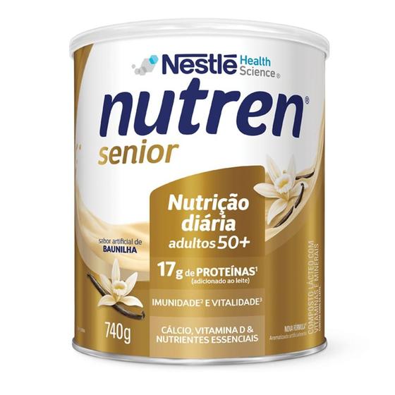 Imagem de Complemento alimentar nutren senior po baunilha 740g