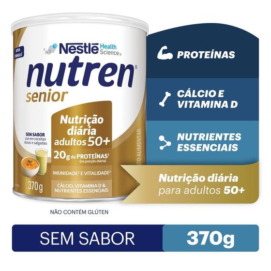 Imagem de Complemento Alimentar Nutren Senior Sem Sabor 370g