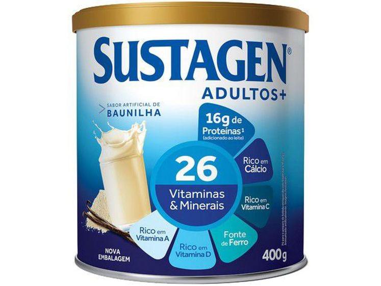 Imagem de Complemento Alimentar Sustagen Adultos+ Baunilha - Lata 400g