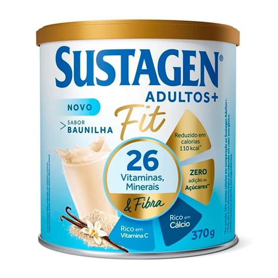 Complemento Alimentar Sustagen Adultos+ Fit Sabor Baunilha Lata 370g é boa?