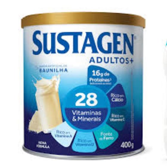 Imagem de Complemento Alimentar Sustagen Adultos+ Sabor Baunilha 400g