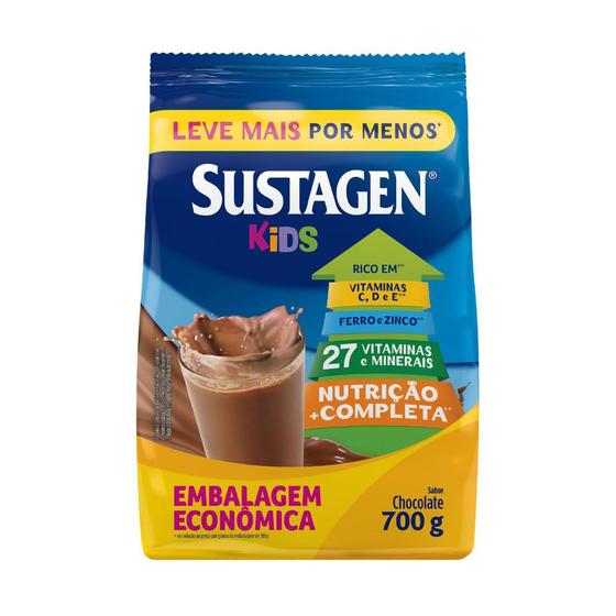 Imagem de Complemento Alimentar Sustagen Kids Sabor Chocolate Sachê 700g