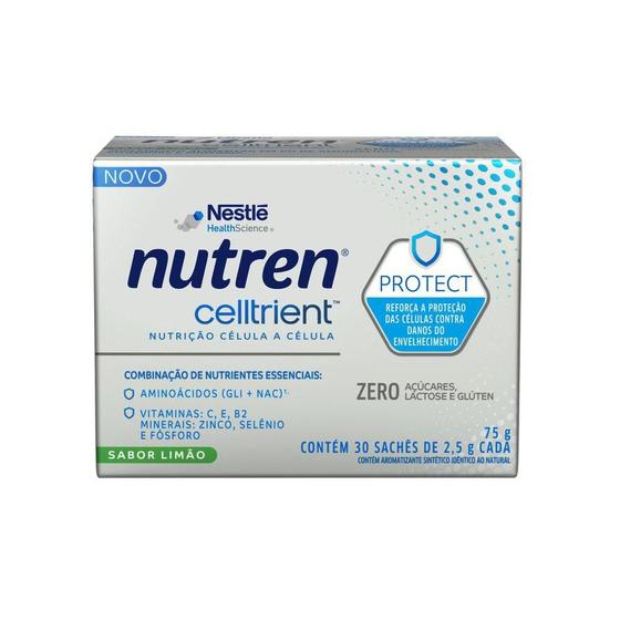 Imagem de Complemento Nutren Celltrient Protect Limão 75g