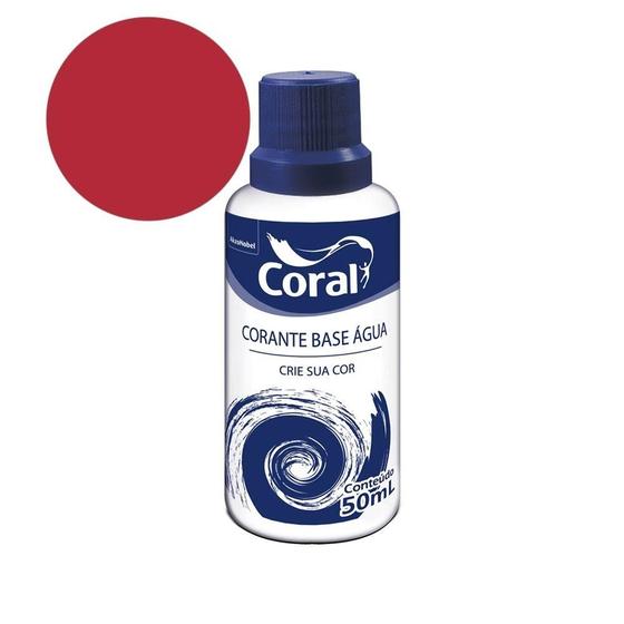 Imagem de Complemento Parede Corante Vermelho 50ml Coral