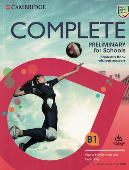 Imagem de Complete preliminary for schools sb without answers with online practice - for the revised exam 2020 - CAMBRIDGE UNIVERSITY