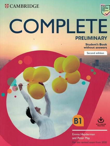 Imagem de Complete preliminary - sb without answers with online practice - for the revised exam from 2020 - 2nd ed. - CAMBRIDGE UNIVERSITY