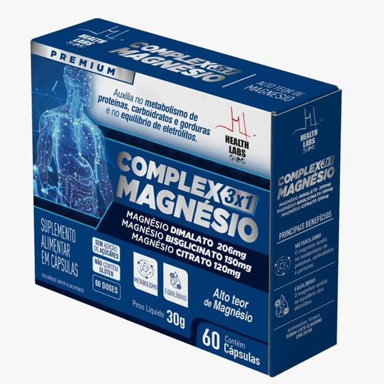 Complex Magnésio 3 em 1 Health Labs 60 Cápsulas é boa?