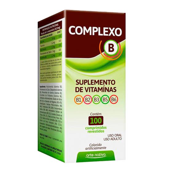 Complexo B 100 Comprimidos Vitaminas B1 B2 B3 B4 B5 B6 Menor preço em Complexo B 100 Comprimidos Vitaminas B1 B2 B3 B4 B5 B6