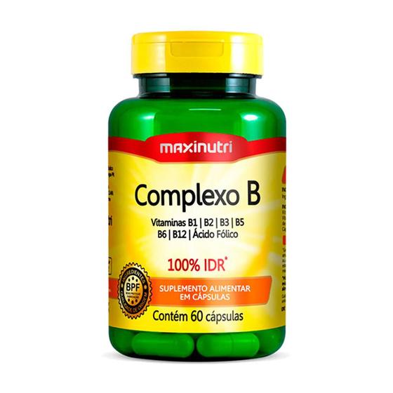 Imagem de Complexo B 100% IDR com 60 Capsulas Maxinutri