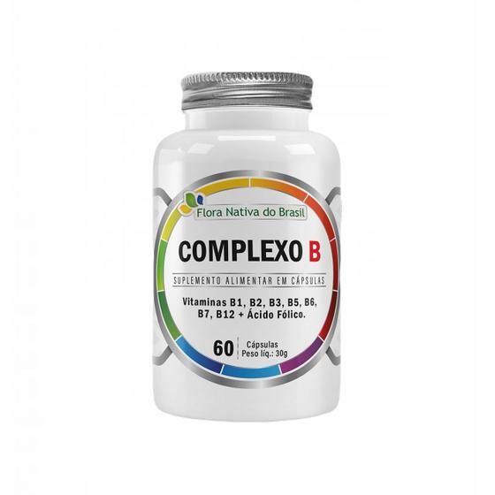 Imagem de Complexo B 500mg + Biotina- 60 cápsulas- Flora Nativa