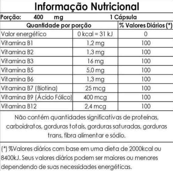 Complexo B 60 Cápsulas De 400mg - Duom - MARCA NODIS MIGRACAO ...