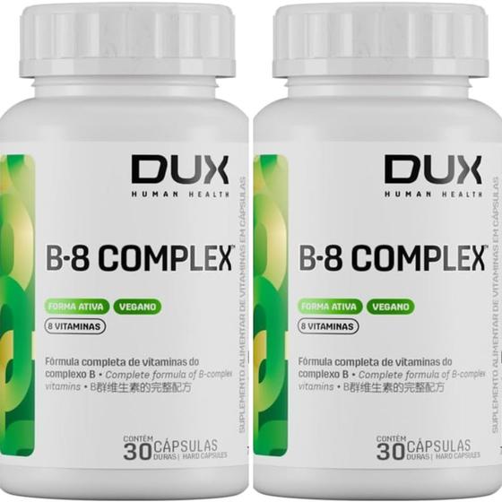 Imagem de Complexo B-8 com 30 Cápsulas-Dux Human Health-Dux Nutrition-Kit com 02 unidades
