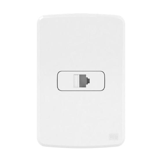 Imagem de  compose cj 1 tom rj45 cat 5e placa 4x2 bco - weg