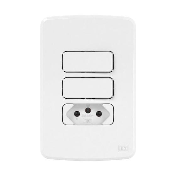 Imagem de  compose cj 1 ts+1 tp+1 tom 20a placa 4x2 bco - weg