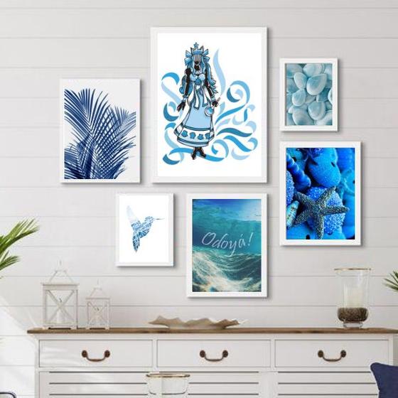 Imagem de Composição Quadros Decorativos IemanjáAzul