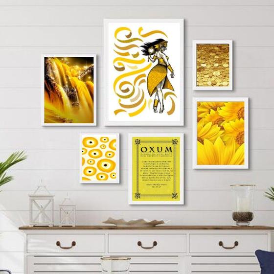 Imagem de Composição Quadros Decorativos OxumAmarelo