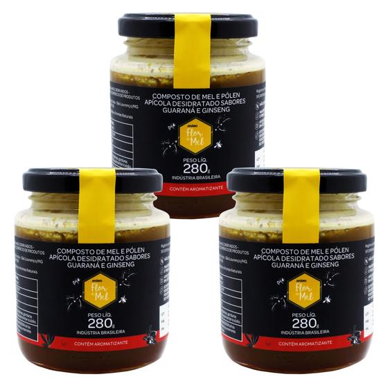 Imagem de Composto de mel e extrato de propolis guaraná e ginseng 3 un