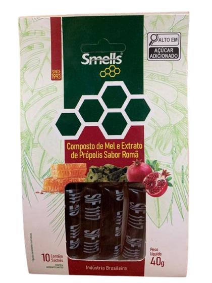 Imagem de Composto de Mel e Própolis Maracujá e Camomila 40g sachê Smells