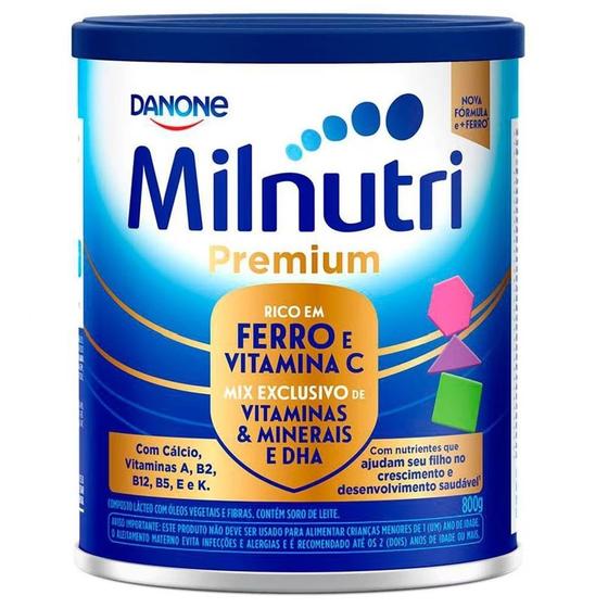 Composto Lácteo Milnutri Premium Danone 800g Menor preço em Composto Lácteo Milnutri Premium Danone 800g