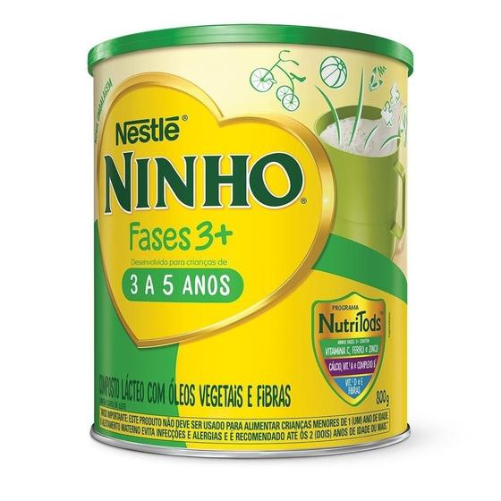 Composto Lacteo ninho Fases 3+ - lata, 1 unidade com 800g Menor preço em Composto Lacteo ninho Fases 3+ - lata, 1 unidade com 800g