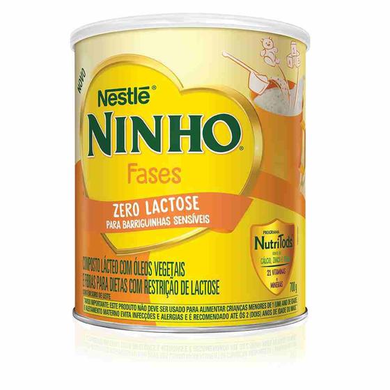 Composto Lácteo NINHO Fases Zero Lactose 700g Menor preço em Composto Lácteo NINHO Fases Zero Lactose 700g