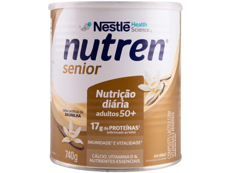Composto Lácteo Nutren Senior Baunilha - Integral 740g - Complemento ...