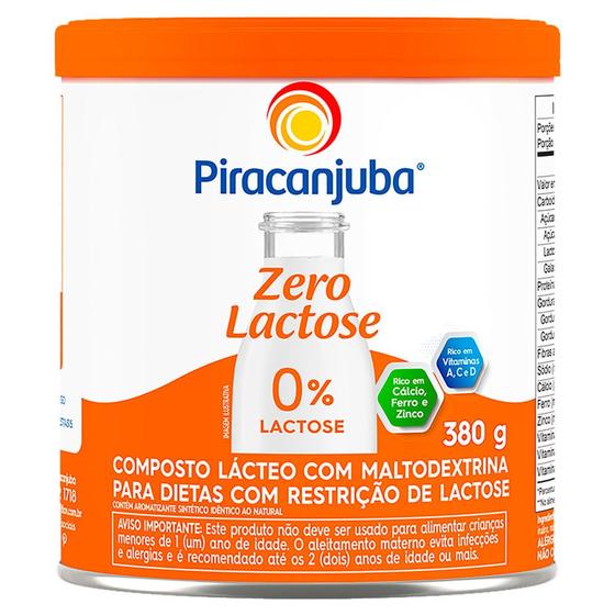 Imagem de Composto Lácteo Piracanjuba Zero Lactose 380g