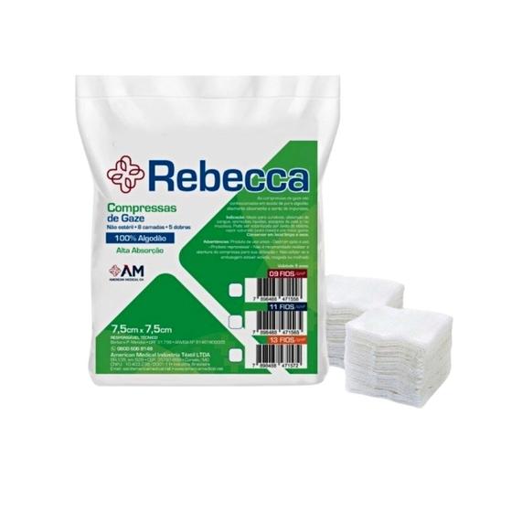 Imagem de Compressa de gaze 7,5 x 7,5 13f rebecca (c/300) - american medical