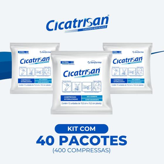 Imagem de Compressa de Gaze - Estéril-Não Aderente 15x15 40 ENVELOPES