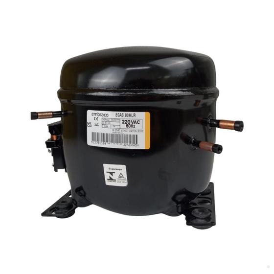 Imagem de Compressor 1/4+ R134A Embraco Emr80Hlr 220V