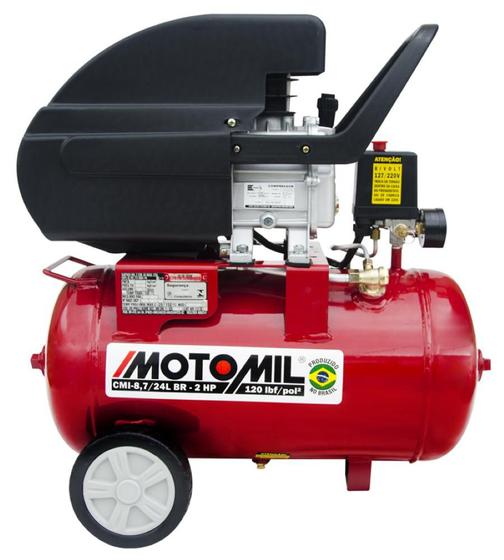 Imagem de Compressor 120lbs 2HP 127/220V Hobby CMI-8,7/24BR Motomil