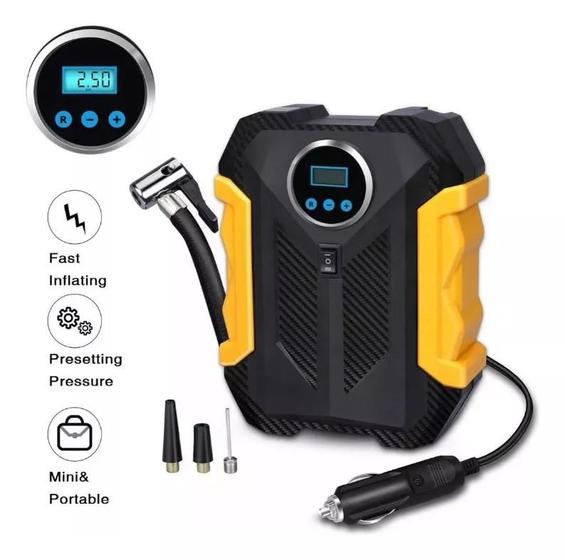 Compressor 150psi Portátil Calibrador Inflador Ar Pneu Digital Bola Lanterna Menor preço em Compressor 150psi Portátil Calibrador Inflador Ar Pneu Digital Bola Lanterna