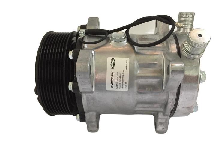 Imagem de Compressor 7H15 8Pk 24V 8 Orelhas Saída Vertical Marelli