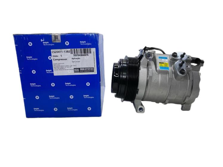 Imagem de Compressor Ar Condicionado Sprinter 313 413 2.2 Diesel 2002 até 2011 10s17c Original Delphi