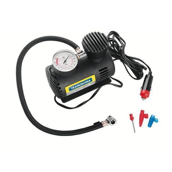 Compressor ar portatil 12v 50w para carros 300 psi - tramontina Menor preço em Compressor ar portatil 12v 50w para carros 300 psi - tramontina