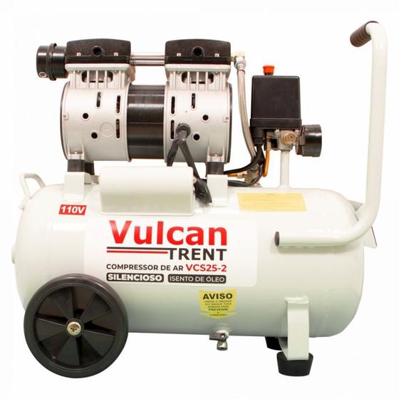 Imagem de Compressor Ar Silencioso 24L 1,5HP 127V VCS25-1 Vulcan Trent