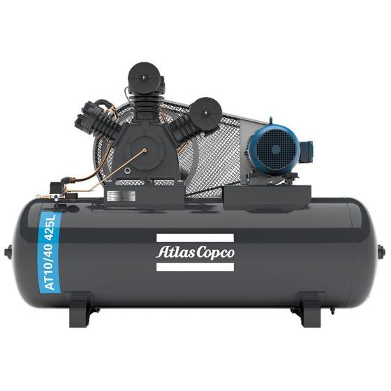 Imagem de Compressor Atlas Copco At 10 40 425 Lts 175 Lbs 10 cv Trif. IP21 220/380v