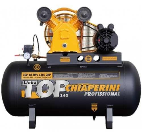 Imagem de Compressor Chiaperini Top 10 Mpv 110 Lts 140 Lbs 2 Cv Trifásico