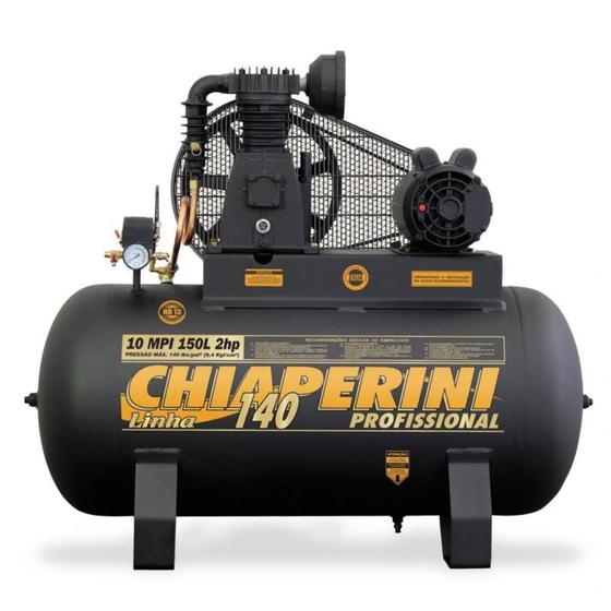 Imagem de Compressor de ar 10 pés 150 litros 2 hp  - 10 MPI 150L - Chiaperini