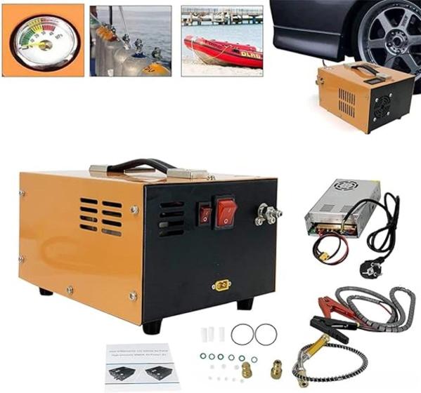 Imagem de Compressor de Ar 12V PCP NUOGE 4500Psi 30Mbar 110V/220V