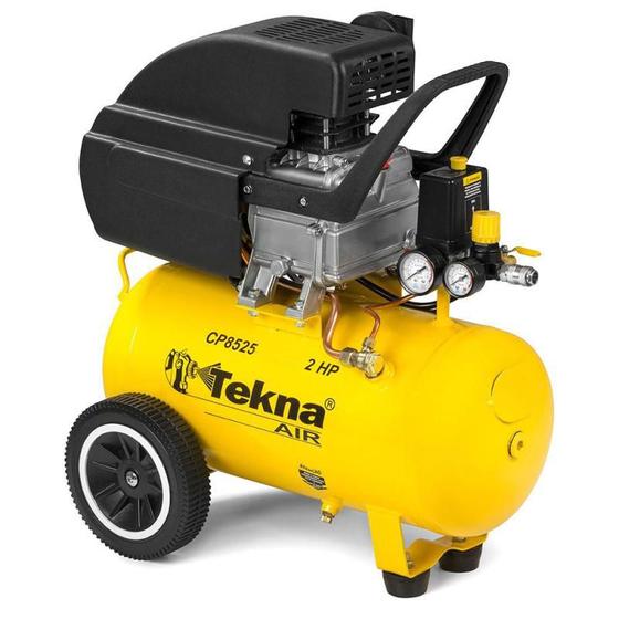 Compressor de Ar 2,0 HP 24 Litros 8,5 PÉS CP8525 (NOVO) TEKNA Menor preço em Compressor de Ar 2,0 HP 24 Litros 8,5 PÉS CP8525 (NOVO) TEKNA