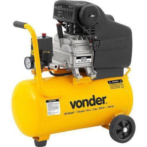 Compressor de Ar 2HP 21,6 Litros 6,5 Pés MCV216 - Vonder - Compressor ...