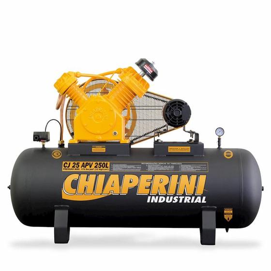 Imagem de Compressor de Ar A.Pressão Mono Fechado 5HP 250L Chiaperini